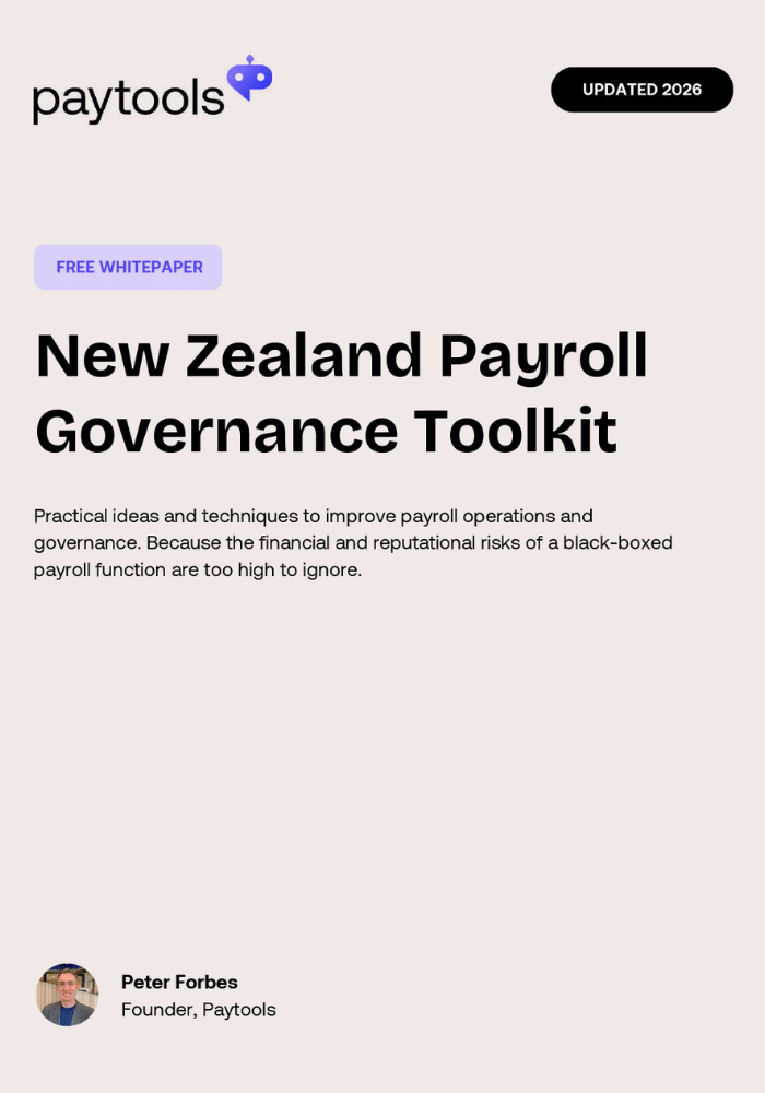New Zealand Payroll Governance Toolkit cover
