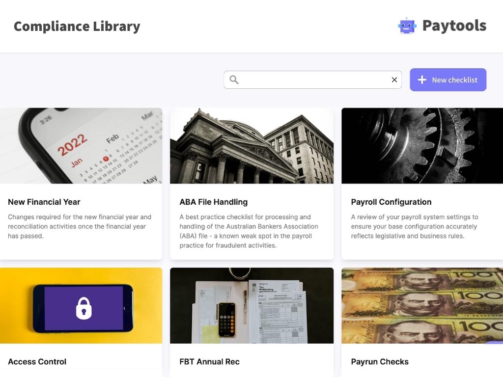 Payroll compliance library
