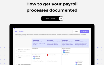 How to get your payroll processes documented