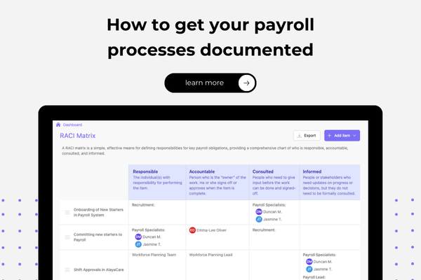 How to get your payroll processes documented