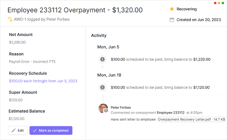 Paytools overpayments