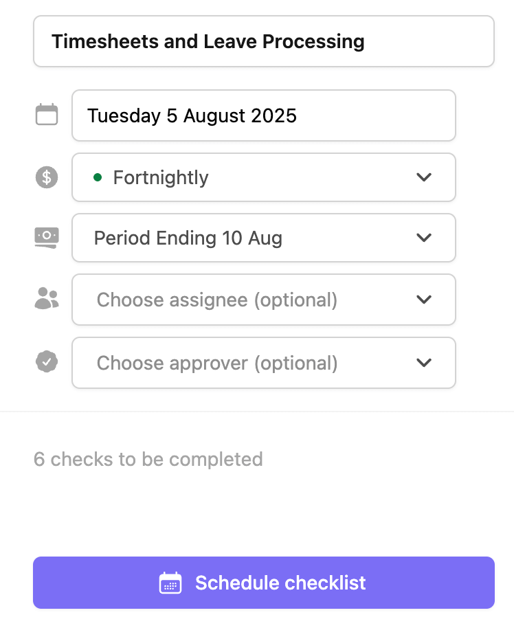 Checklist